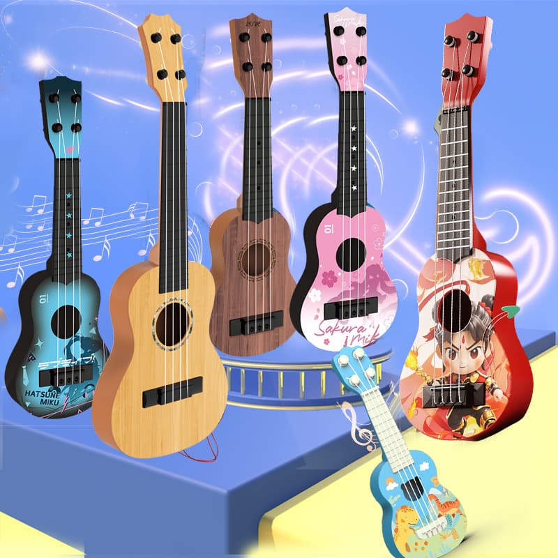 Children's Ukulele Space National Trend Small Guitar Can Play Enlightenment Early Education Toys Music Beginner Guitar