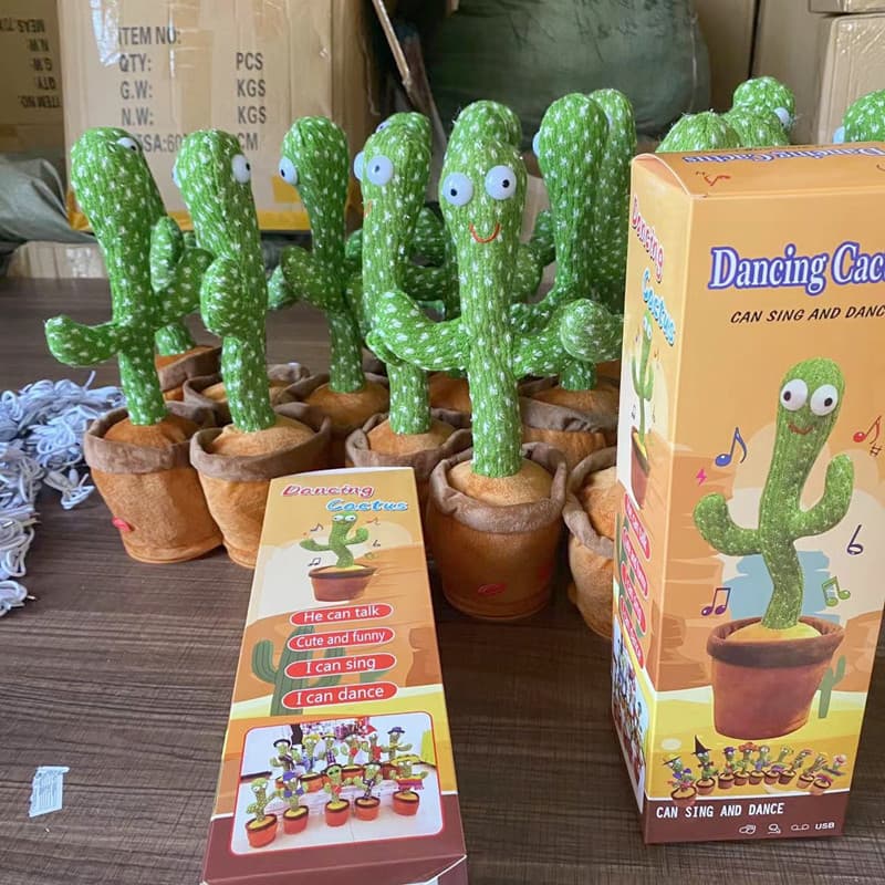Cactus Packaging Box Internet Celebrity Toy Packaging Box Long Neck Duck Sand Carved Duck Gift Bag