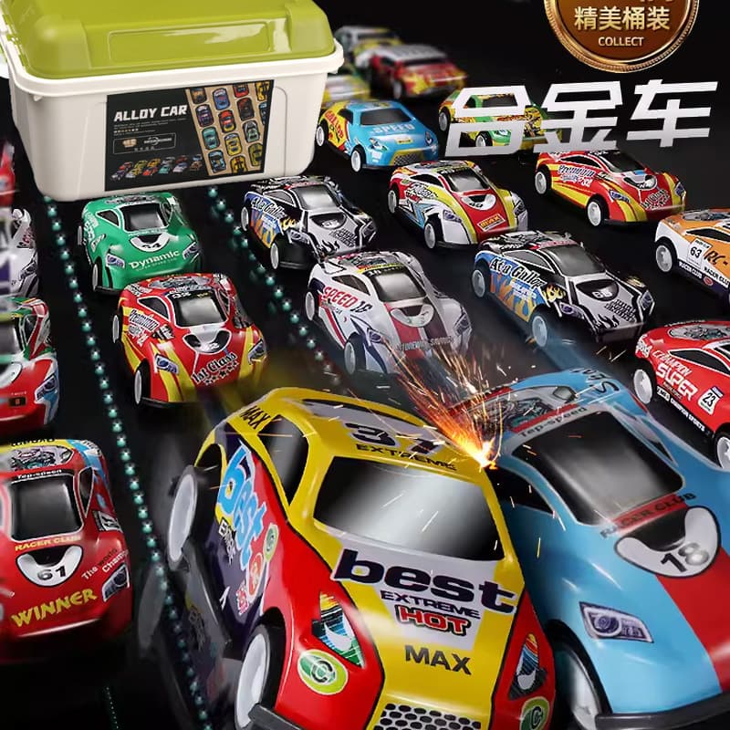 Special alloy car for live broadcast pull-back car storage bucket TikTok same storage box metal iron trolley