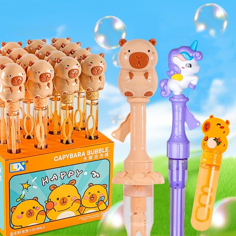 Children's 2025 New Toy Kapibara Bubble Wand with Water Blowing Bubbles Water Stall Western Sword Bubble Wand