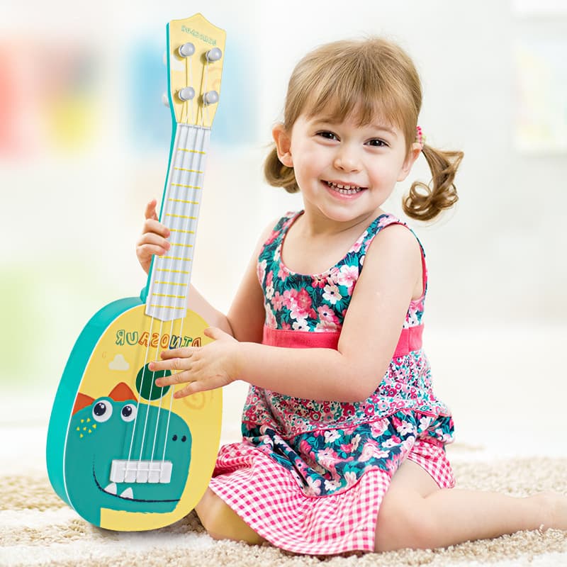 35cm children's musical instrument ukulele small guitar mini four strings can play early education music Guitar toy