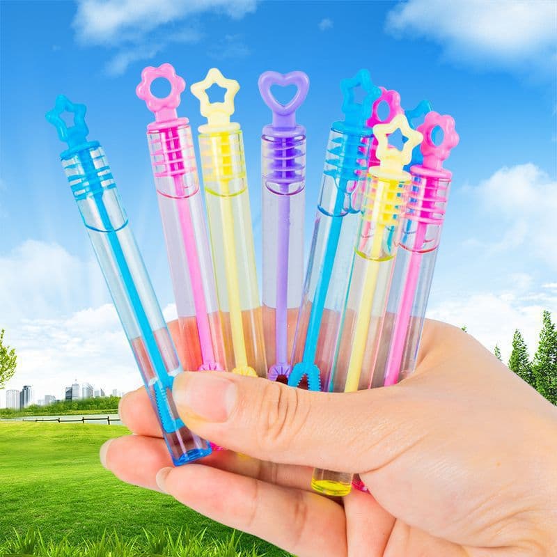 Handheld mini bubble stick children's portable small size bubble blowing water stick bubble maker bubble toy wholesale stall