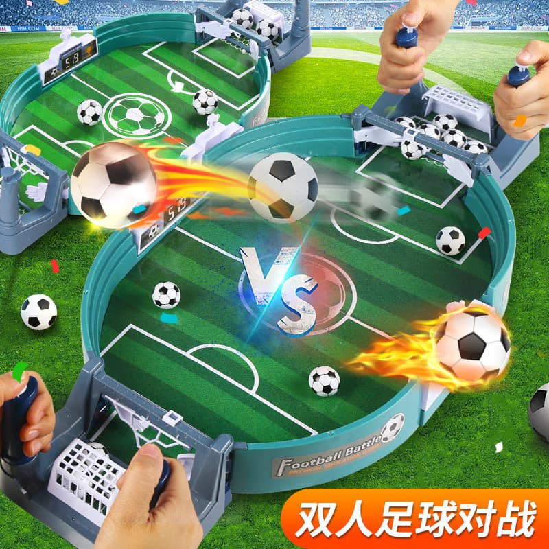 Children's table football double match table parent-child interactive puzzle game 3-6 years old 9 boys table game toy cross-border