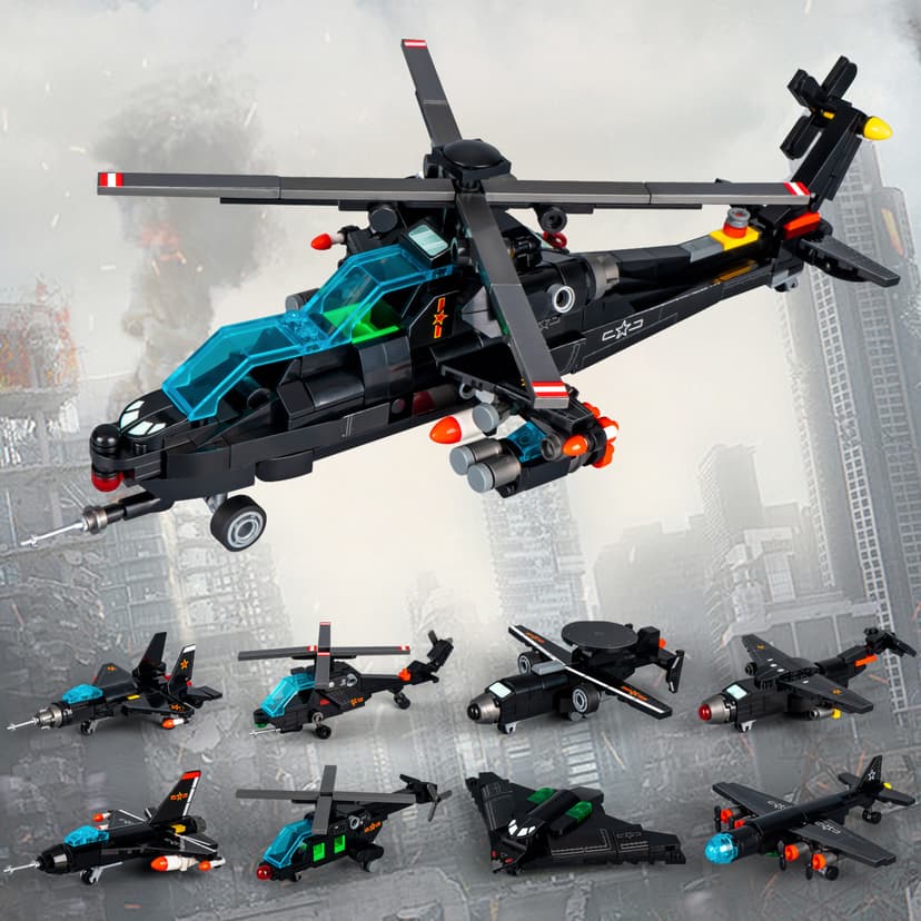 Senbao Building Blocks Kidsren's Aviation Model Bomber Fighter Compatible with Boys' Educational Building Blocks Assembly Toys Gifts