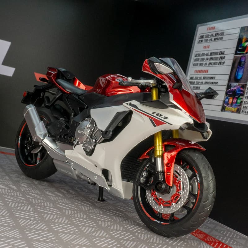 Caipo 31491 Simulation YZF R1 Japanese High Performance Rally Motorcycle Model Boys Motorcycle Gift Toy