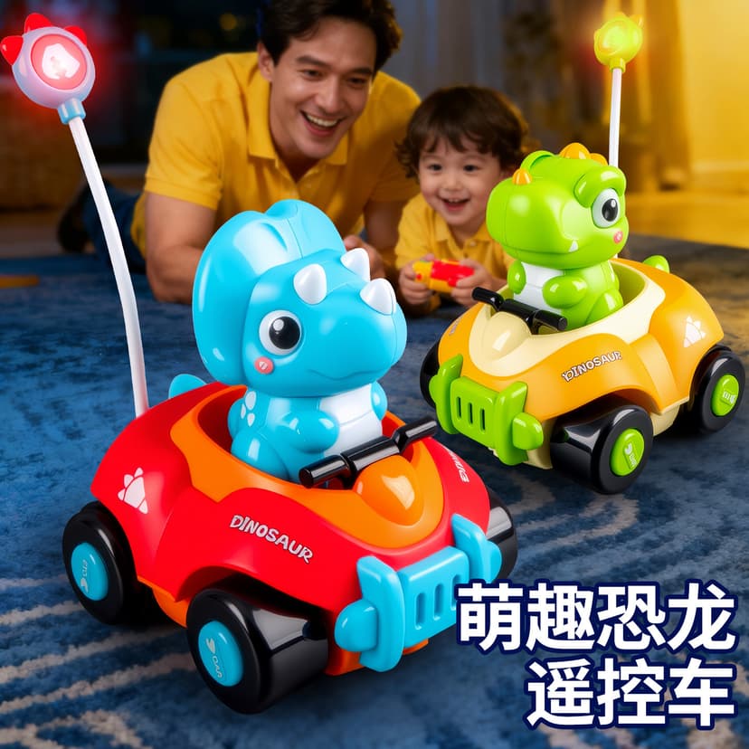 Black Technology 2.4g Wireless Remote Control Cartoon Racing Kart Kidsren's Sensor Drift Four-Wheel Drive Toy Car Wholesale