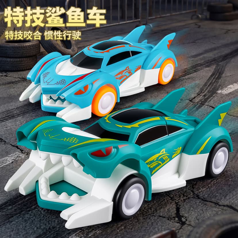 Children's Inertial Stunt Toy Car Animal Battle Team Dinosaur Shark Spider Orangutan Boy Toy Car