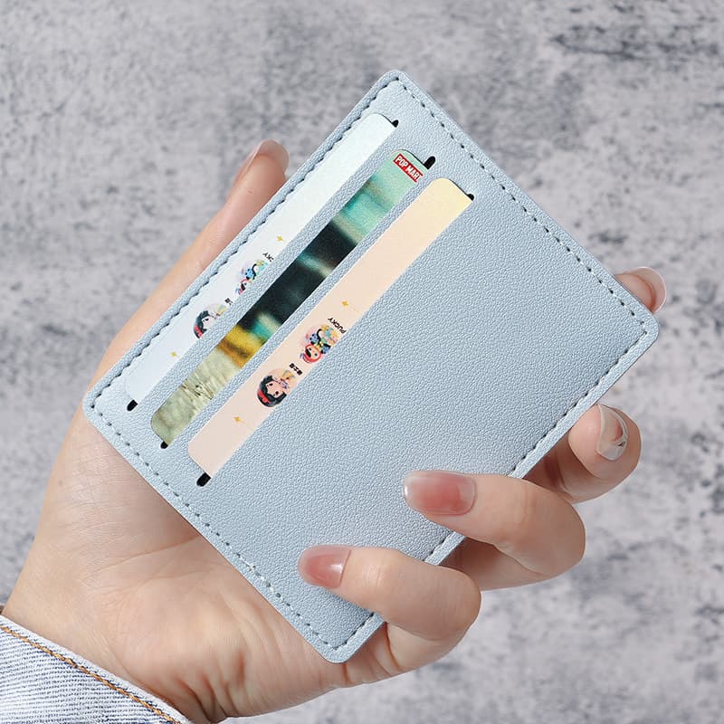 Small Card Bag Women's Small Ultra-thin Mini Card Holder Bus Bank Card Holder Men's One-piece Portable Anti-degaussing Card Bag