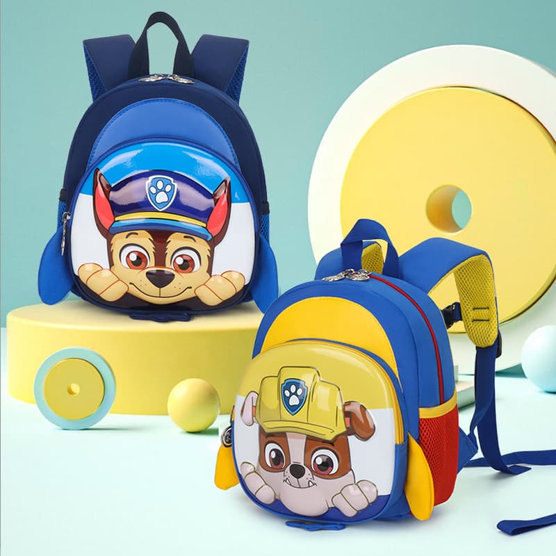Anti-Lost School Bag 1-2-3 Years Old Kindergarten Kidsren's Backpack Cartoon Puppy Boys and Girls Preschool School Bag