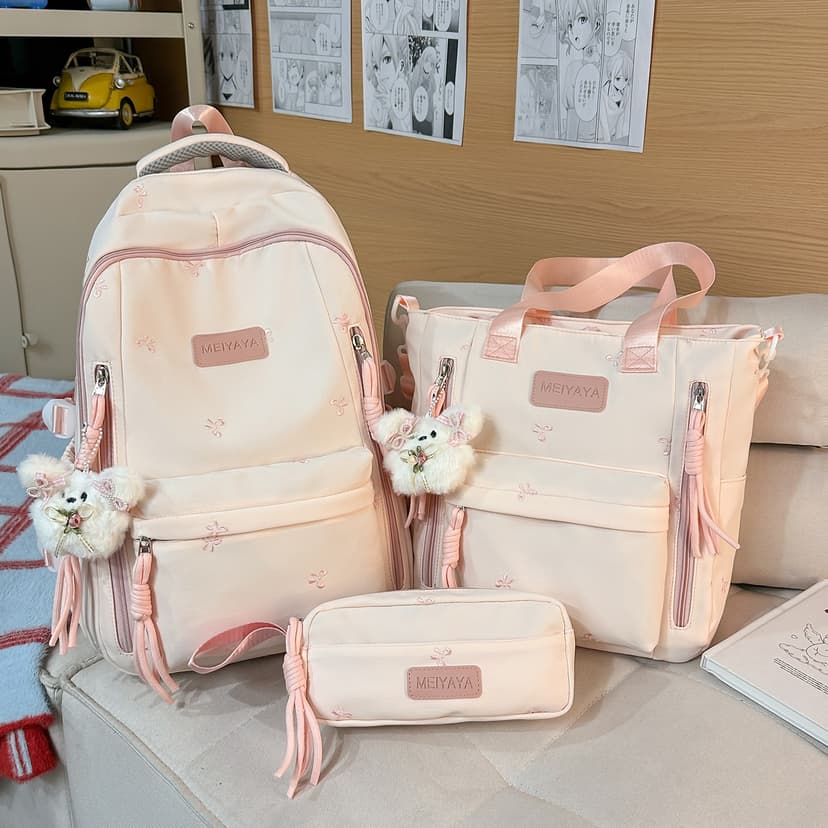 Schoolbags, Junior High School Students' Large-Capacity Backpacks, Men's Travel Backpacks, Simple and Versatile High School Students' and College Students' Women's Backpacks