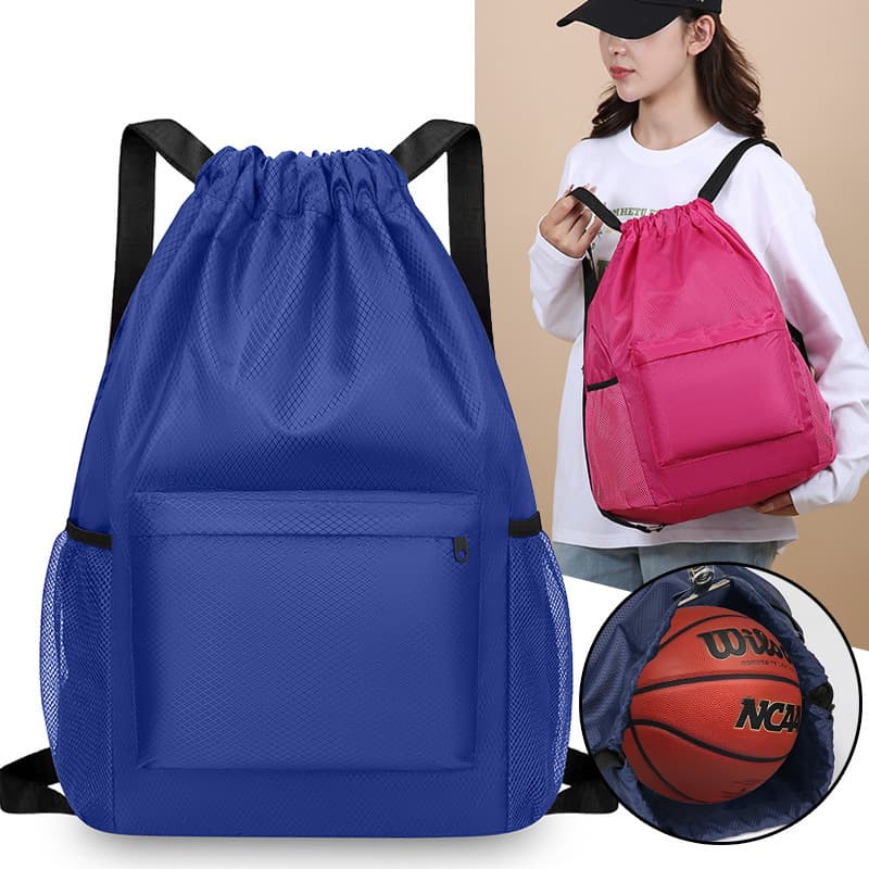 2025 New Backpack Sports Outdoor Drawstring Pocket Basketball Bag Simple Versatile Large Capacity Travel Fitness Bag