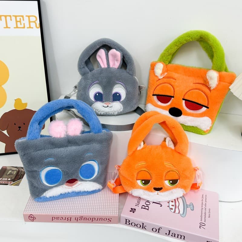 2025 New Backpack Series Bag Qiqi Furry Cartoon Shoulder Bag Large Capacity Autumn and Winter Shoulder Bag Cute