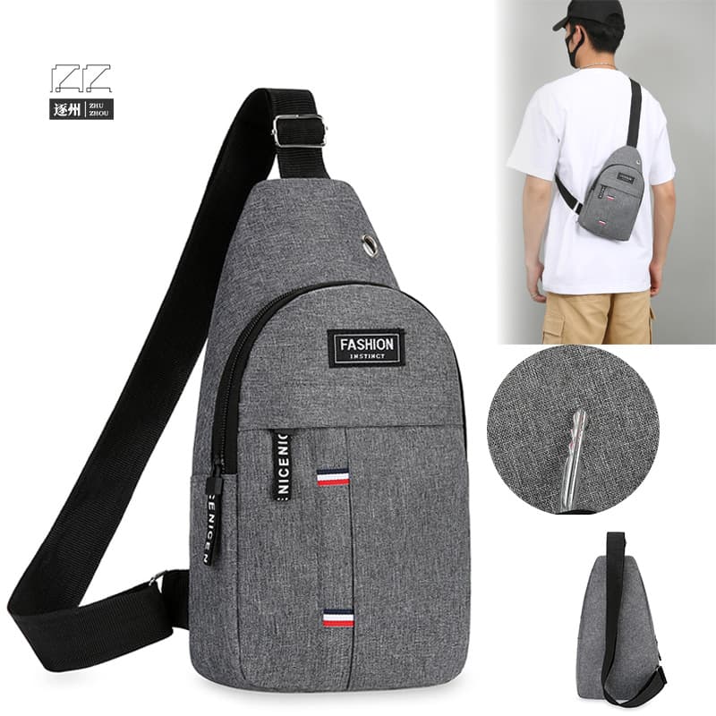 Bag Men's Fashion Chest Bag Casual and Convenient Shoulder Bag Oxford Cloth Trendyy Chest Bag Outdoor Commuter Crossbody Bag