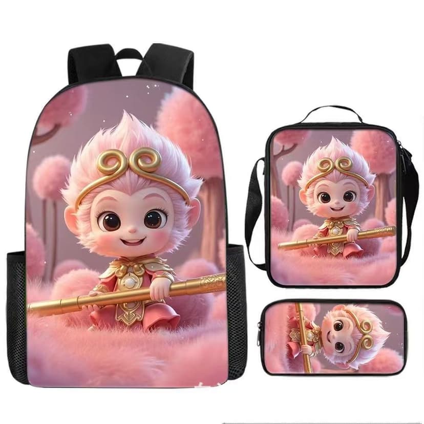 Cross-Border New Product Primary School Student Schoolbag 6-12 Years Old Cartoon Animation Shoulder Kidsren's Backpack 1-3 Grade Burden Reduction Customization
