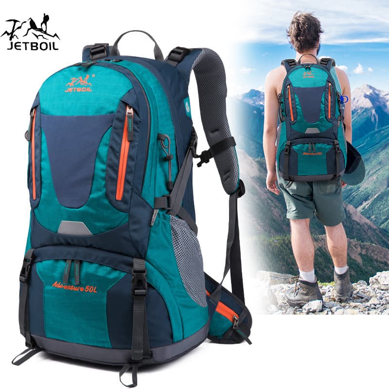 Factory Wholesale Export List Outdoor Sports Backpack 50L Mountaineering Bag Men's Backpack Large Capacity Hiking Bag