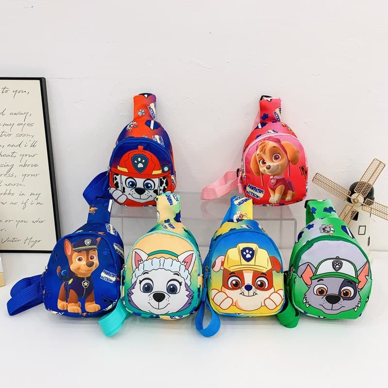 New Children's Chest Bag Cartoon Paw Patrol Mini Coin Purse Cute Accessory for Boys and Girls, Single Shoulder Crossbody Bag Trendy