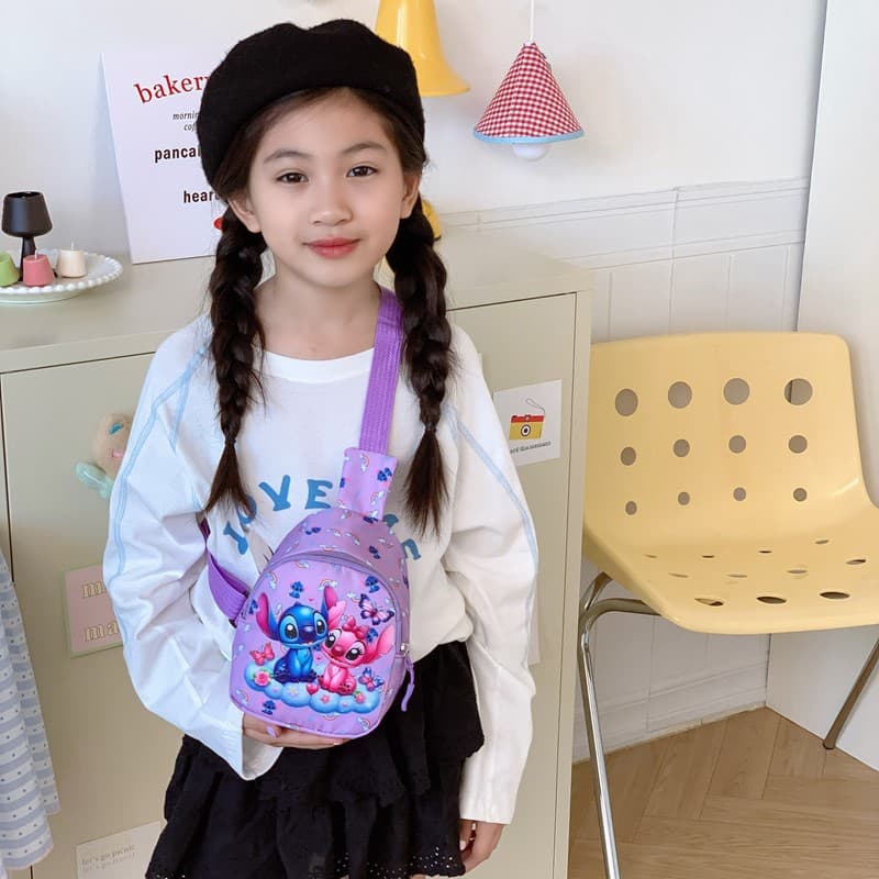 New Kindergarten Children's Cartoon Chest Bag Waist Bag Versatile Crossbody Bag Travel Lightweight Coin Storage Bag Cross-Border