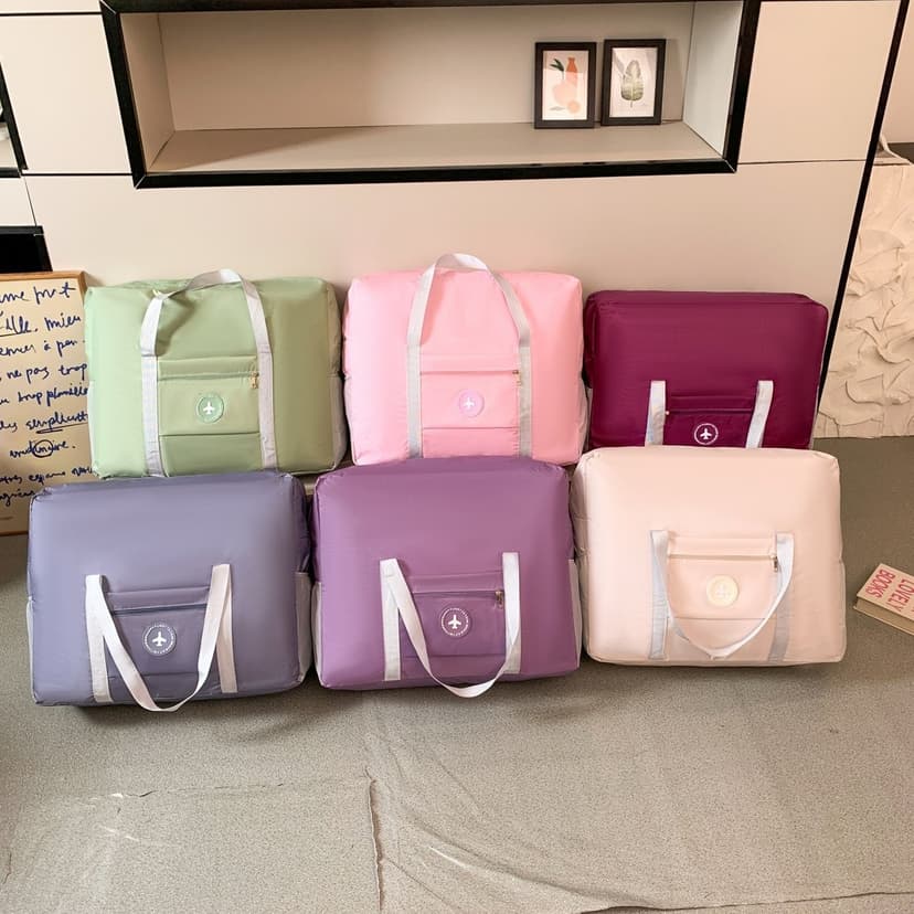 New Large-Capacity Satchel Short-Distance Boarding Travel Bag Female Student Trolley Luggage Bag Lightweight Maternity Bag Storage Bag