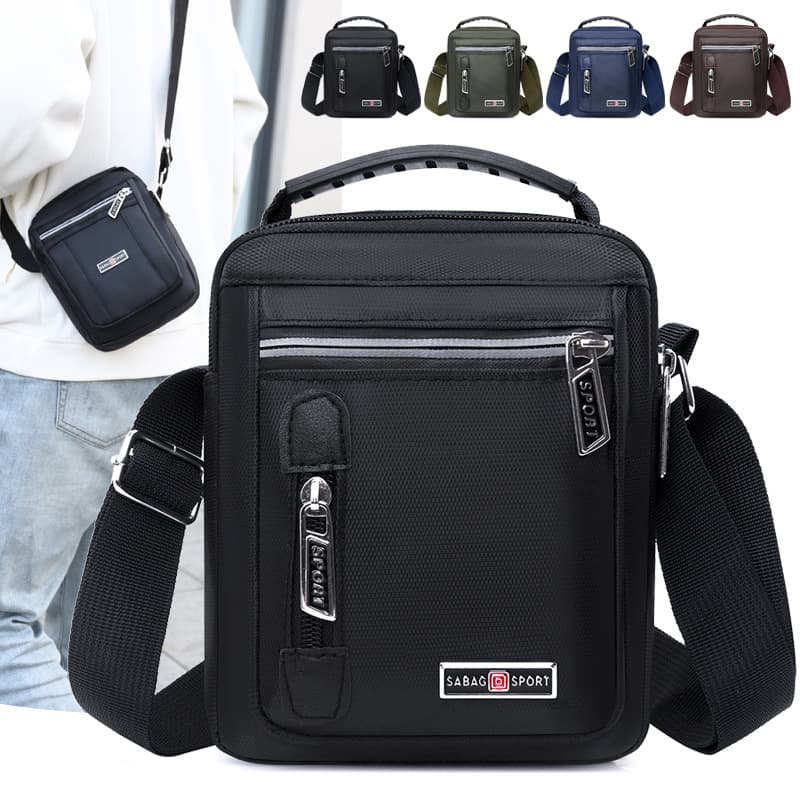 New Crossbody Bag Men's Large Capacity New Commuter Messenger Bag Men's Outdoor Sports Bag Dad's Backpack Universal Hand