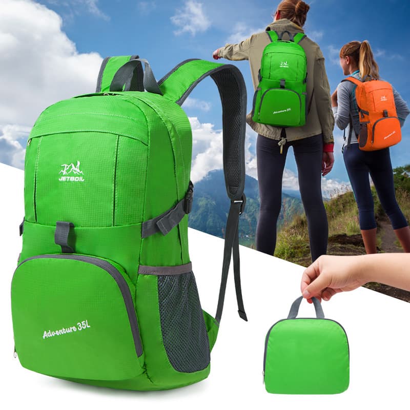 Skin Bag Foldable Nylon Travel Bag Outdoor Backpack Portable Lightweight Mountaineering Bag Advertising Gift Backpack