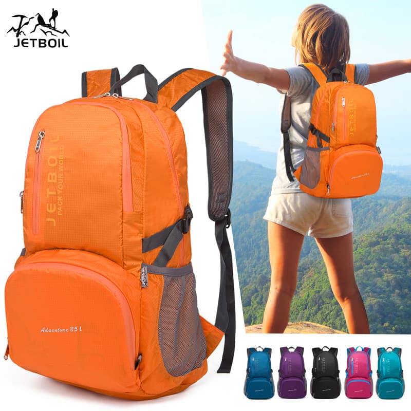 Outdoor Lightweight Backpack Women's Ultra-Light Backpack Foldableing Skin Bag Travel Lightweight Sports Travel Portable Mountaineering Bag