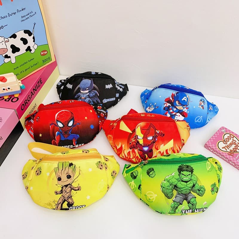 2025 new children's cartoon chest bag waist bag all-match messenger bag travel light change storage bag foreign trade wholesale
