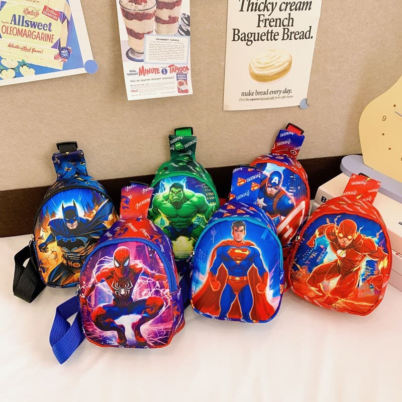 New Cross-border Children's Chest Bag Cute Cartoon Boys and Girls Fashion Coin Purse Crossbody Bag Kindergarten Small Backpack Trendy