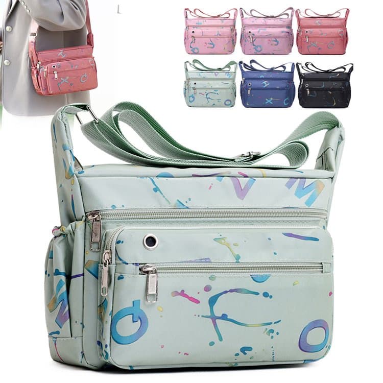 New Casual and Fashionable Women's Shoulder Bag, Lightweight and Versatile, Large-Capacity Commuting Travel Crossbody Bag, Multi-Compartment Women's Bag