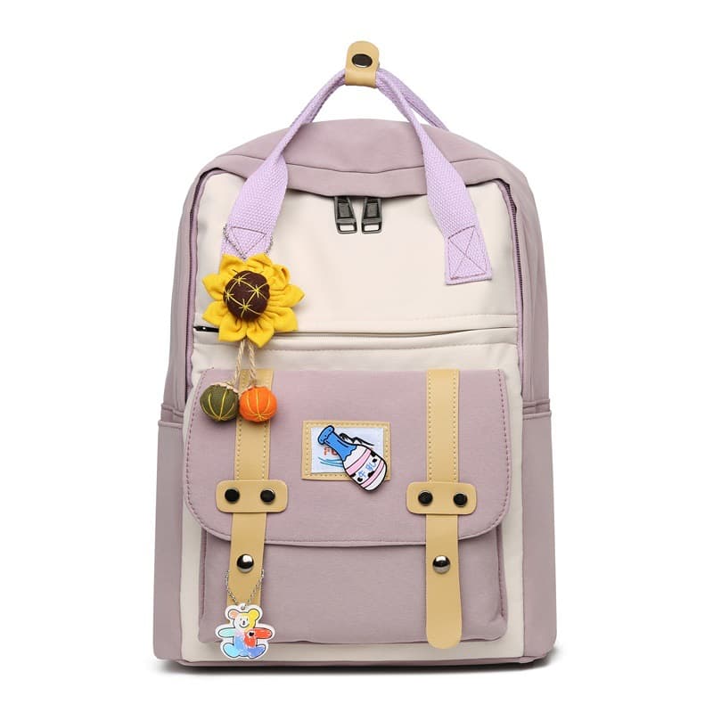 College Style College Student New Large-Capacity Computer Bag Versatile Simple Commuting Casual Outdoor Travel Backpack