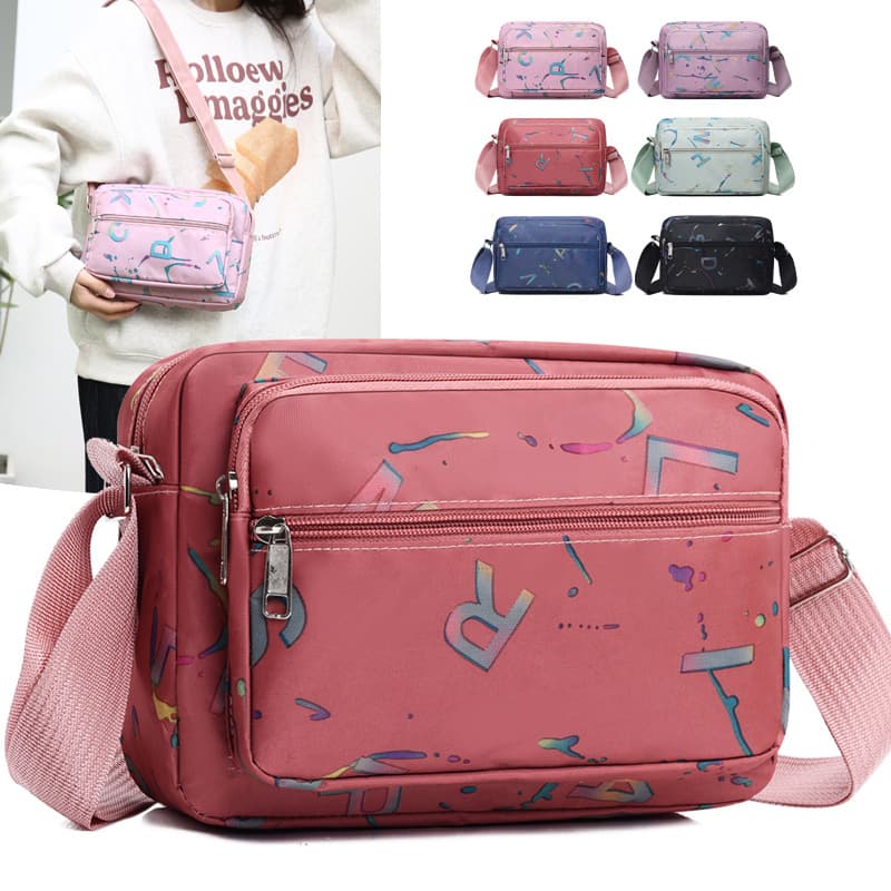 Women's Bag Fashion Casual New Shoulder Bag Lightweight Multi-layer Oxford Cloth Mother Bag Simple All-match Korean-style Crossbody Bag