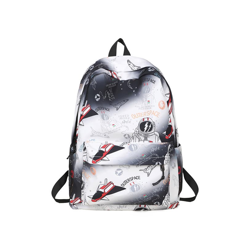 Cross-Border 2025 New Style Backpack Korean Fashion Printed Cartoon Backpack Large Capacity High School Student School Bag Trendy