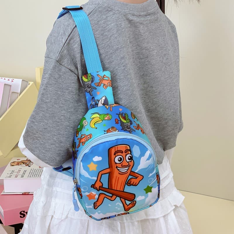 New Cartoon Chest Bag, Casual, Lightweight and Versatile, Crossbody Bag for Boys and Girls, Mini Shoulder Bag, Outing Coin Purse, Cross-Border