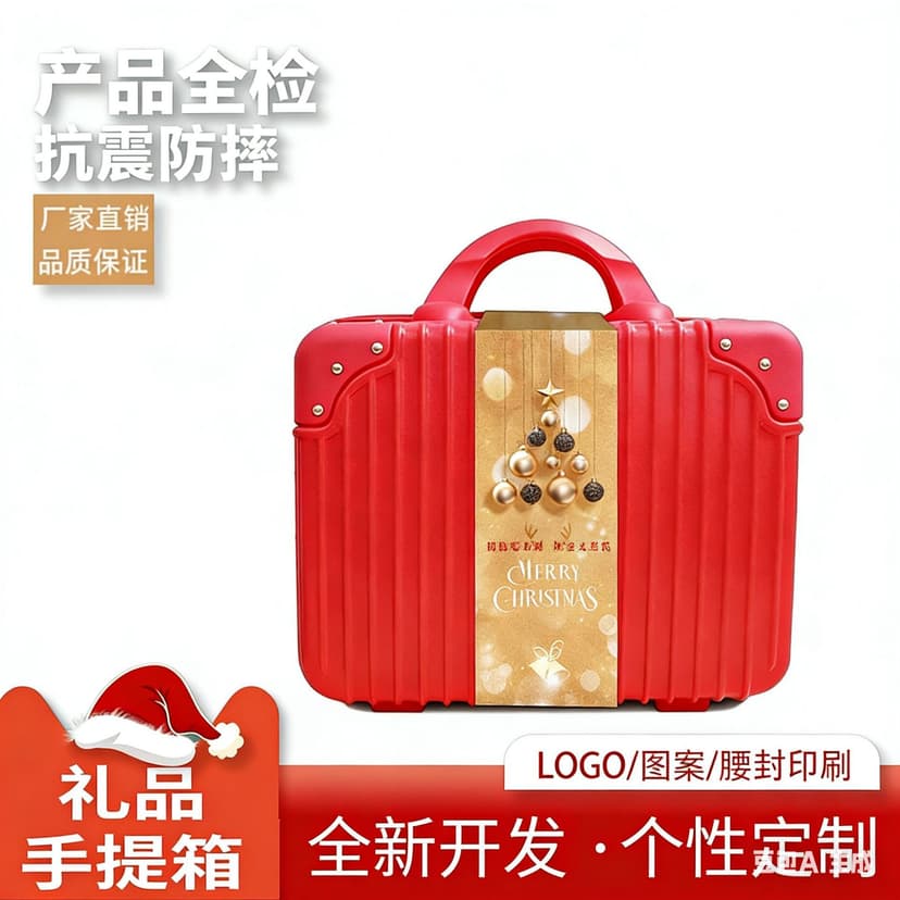 14inch Suitcase Gift Box with Printable Logo, Girdle Gift Box, Cosmetic Bag, Suitcase Bag, Accessible Luxury Souvenir