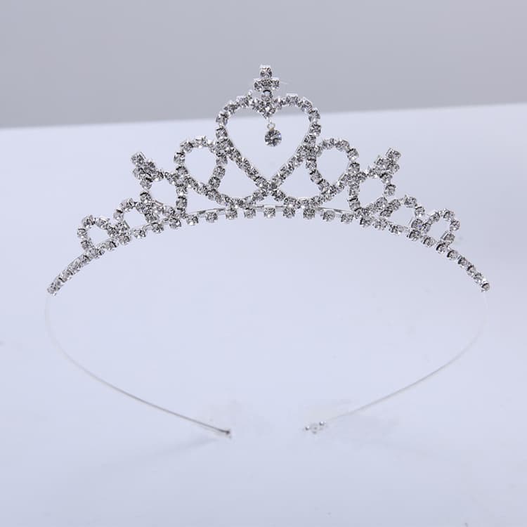 [Crown] Children's Wedding Dress, Performance Costume, Host Korean Style Diamond Crown Accessories, Elegant and Versatile