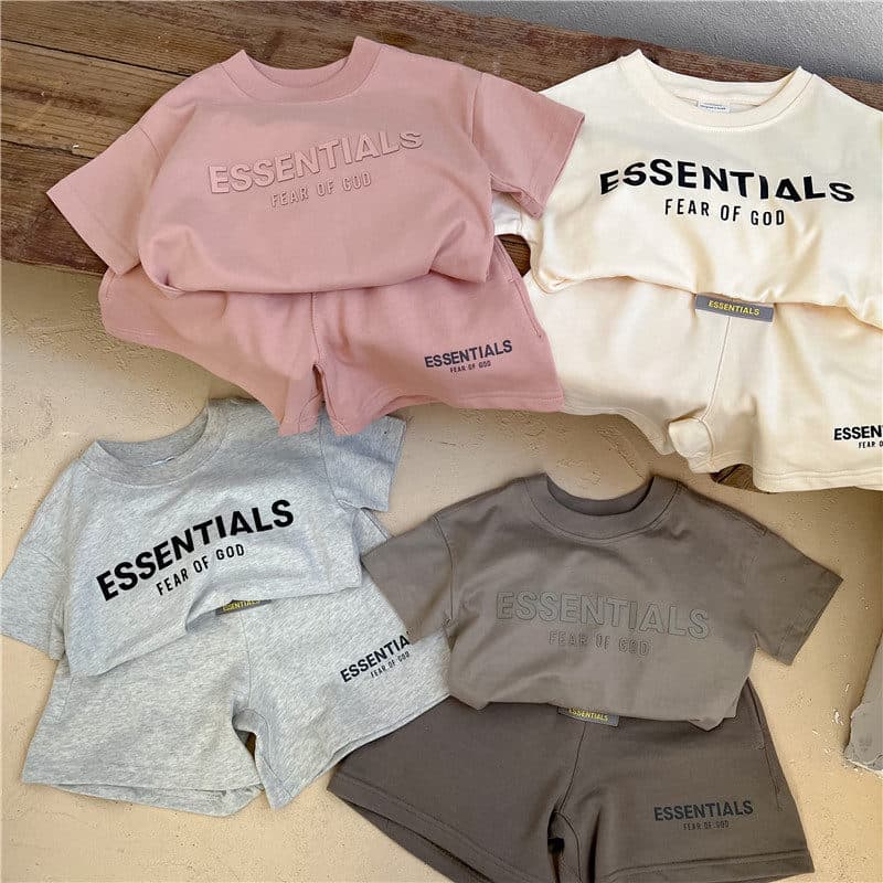 Children's Sports Suit 2026 Summer New Style Boys and Girls Short-Sleeved T-Shirt Baby Casual Shorts Fashionable Two-Piece Set Trendy