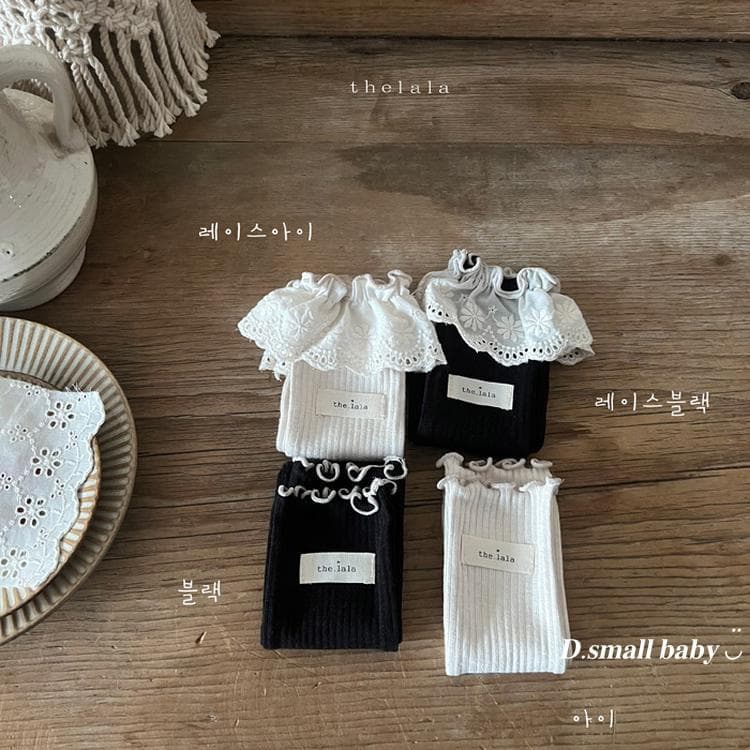 2022 Korean Style Newborn Baby Stockings ins Style Lace Ear Edge Girls' Infant All-Match Socks
