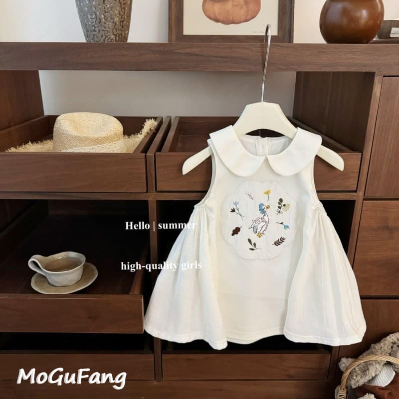 Girls' French Style dress 2025 Summer Embroidered Floral Decals Sleeveless dress Baby Girl Fashionable Thin Lapel Skirt