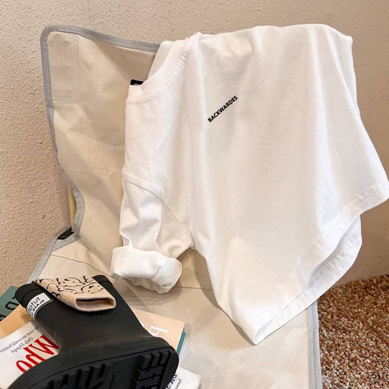 Children's Pure Cotton Long-Sleeve Base Shirt, New Stylish Spring and Autumn White T-Shirt for Toddlers and Older Children, Round Neck Top