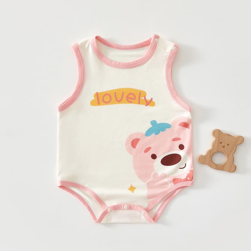 Baby's Vest Wrap Fart Clothes Summer Thin Sleeveless Baby's Triangle Clothes Pure Cotton Newborns Suspenders