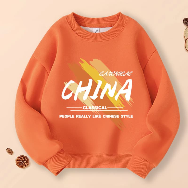 Children's Clothing Boys' Round Neck Sweatshirt Spring and Autumn Style Boys' 2026 Autumn Casual Tops Kids' Trendy Clothes