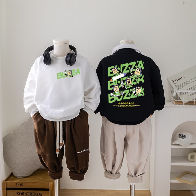 Trendy Children's Clothing Sweatshirt Toy Story 2026 New Spring and Autumn Collection for Older Children Buzz Lightyear Top Wholesale