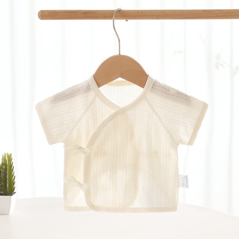 Newborn Half-back Clothes Newborn Baby Summer Thin Cotton Clothes 52 Size Baby's Birthroom Short-sleeved Top Summer