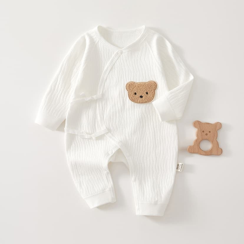 Newborn Baby Clothes Pure Cotton Newborn Baby Monk Clothes Baby Butterfly Clothes Spring and Autumn Four Seasons Boneless Hare Clothes