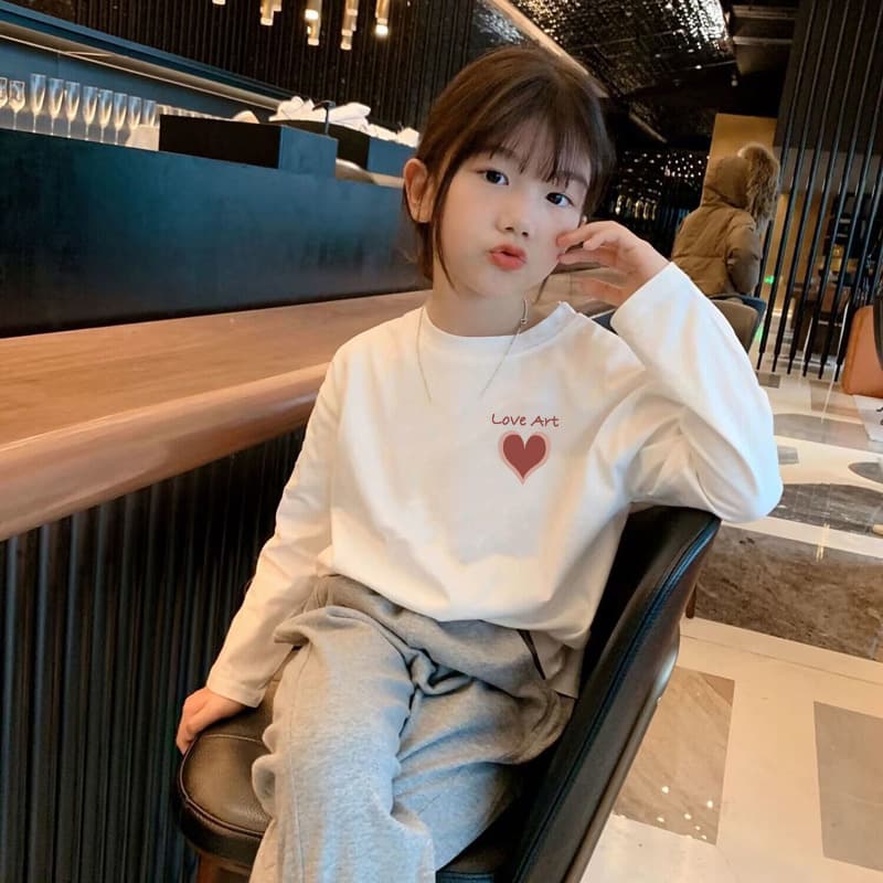 Pure Cotton Kidsren's White Long-Sleeved T-Shirt Bottoming Shirt 2025 Spring and Autum New Style Boys and Girls Baby Inner Tops Trendy