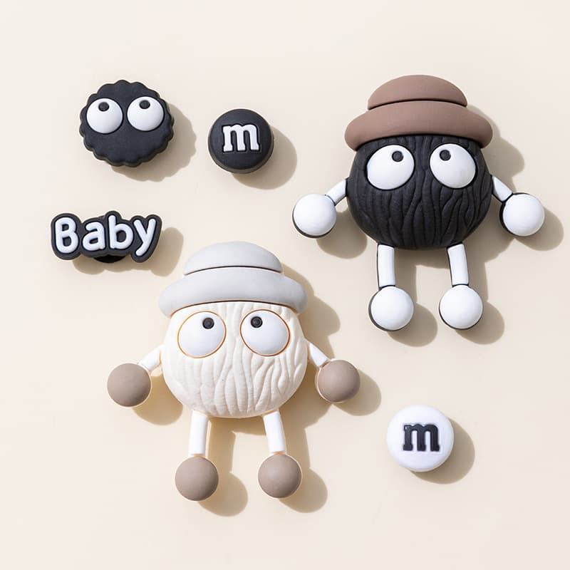 Adaptable hole shoes cross accessories diy detachable decorative accessories Sesame Street cartoon shoes flower three-dimensional shoe buckle