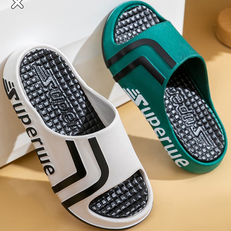 Slippers men's 2024 Summer new men's home thick bottom bathroom non-slip couple student outdoor sandals Women's