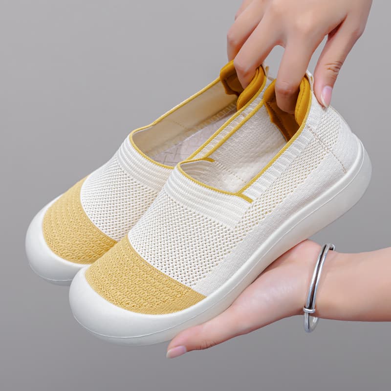Shoes Women's Summer New All-match Casual Shoes Cross-border Soft Sole Not Tired Foot Comfortable Mother Shoes Slip-on Foreign Trade Shoes