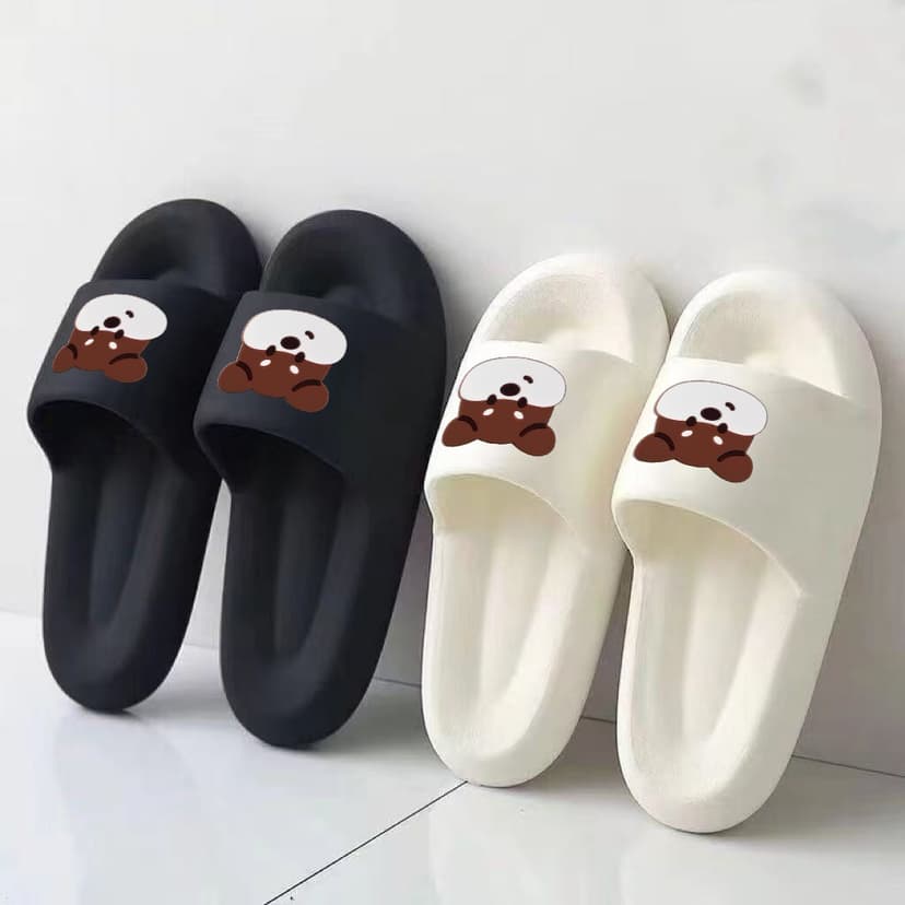 Cute Puppy Slippers for Women's Summer Outer Wear Internet Celebrity New Girl's Soft-Soled Home Non-Slip Indoor Sandals Holiday
