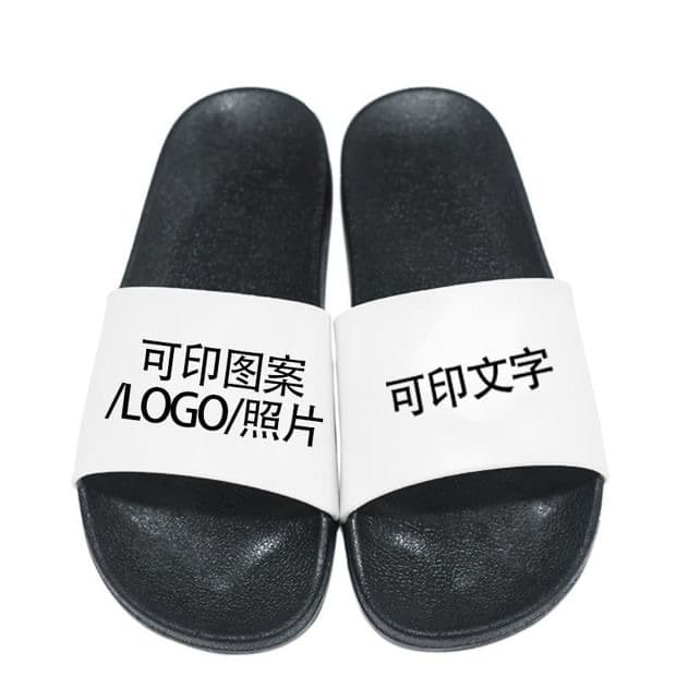 Foreign Trade High-Quality Customized Logo Summer Male and Female Couple Pvc Injection Home Bathroom Trendyy Sandals and Slippers