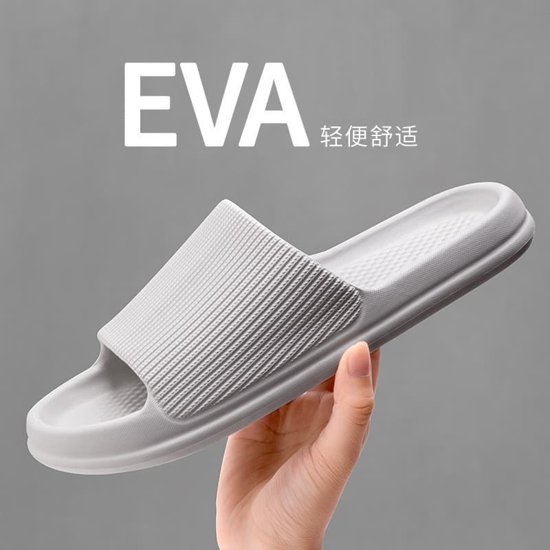 New In-Stock Home Slippers for Women and Men, Eva Bathroom Shower Hotel Guesthouse Couple Summer Sandals